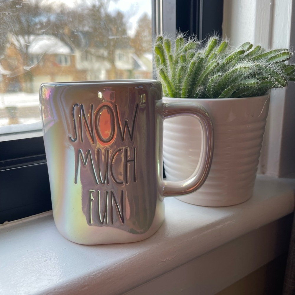 Rae Dunn | Iridescent “Snow Much Fun” Mug - Picture 2 of 3